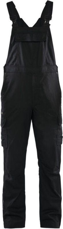 BLAKLÄDER Latzhose Industrie Stretch, schwarz / dunkelgrau, Konfektionsgröße DE: 26