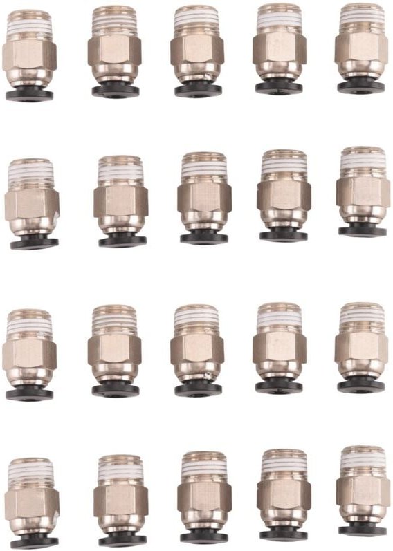 Pc4-M10 Stecker Gerade Pneumatische Pefe Rohr für V6 Stecker Bowden Extruder 3D Drucker (Packung mit 20 Stücke)