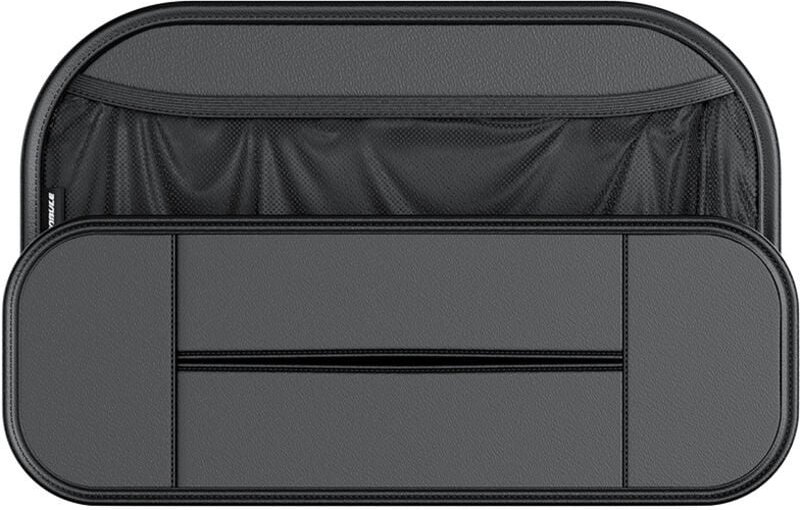 Ahlsen - Leder-Autositz-Organizer für den Rücksitz, wasserdichter Auto-Rücksitz-Organizer PU-Leder-Flaschenbeutel-Aufbew...