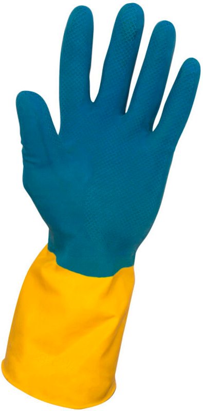 Sifer Latexhandschuh, beflockt, schweißfreie Reinigung, 65 g, Größe 7, Karibik