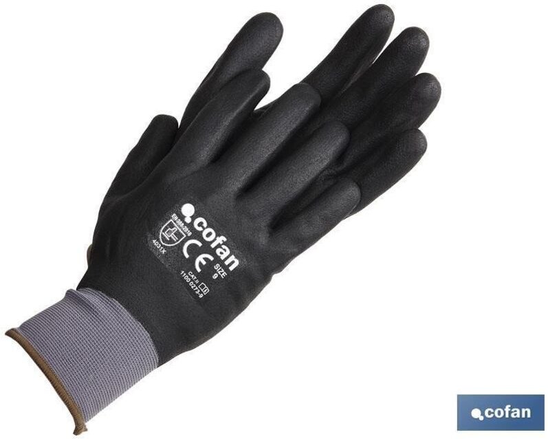 Schaum-Nitril-T-10-Vollimprägnierter Handschuh