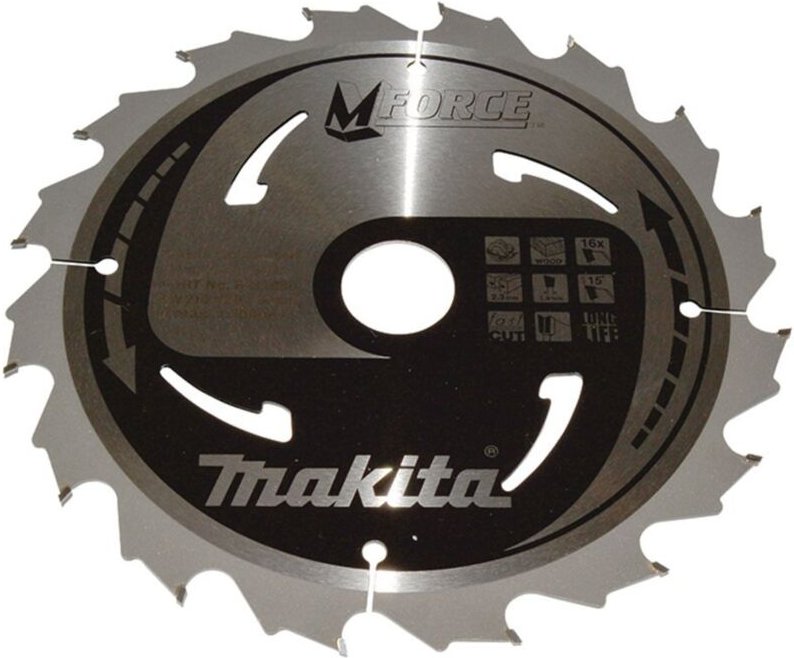 Kreissägeblatt m-force 210 mm, 16 Zähne, 1,4 mm, Holz - Makita