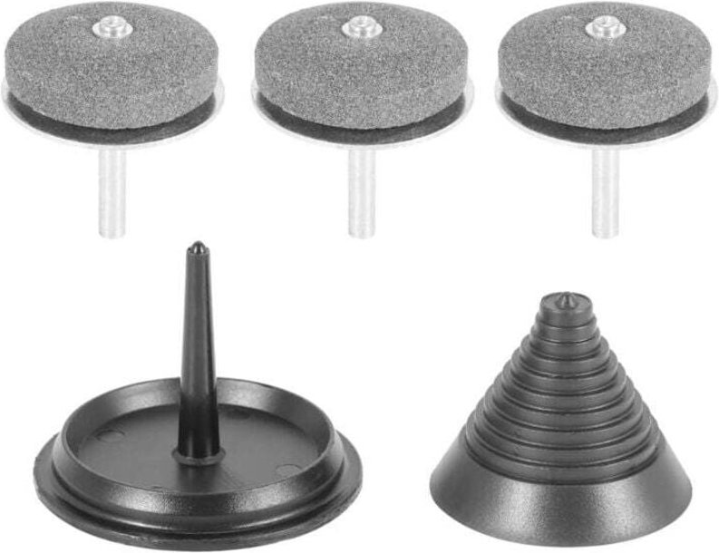 Zubehörset zum Schärfen von Rasenmähermessern, inklusive Bohrmaschinenschärfer für elektrische und manuelle Rasenmäher
