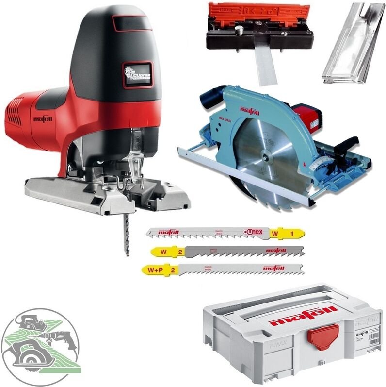 Mafell - Zimmerei Handkreissäge mks 185 Ec + Stichsäge P1 cc MaxiMax im Systainer