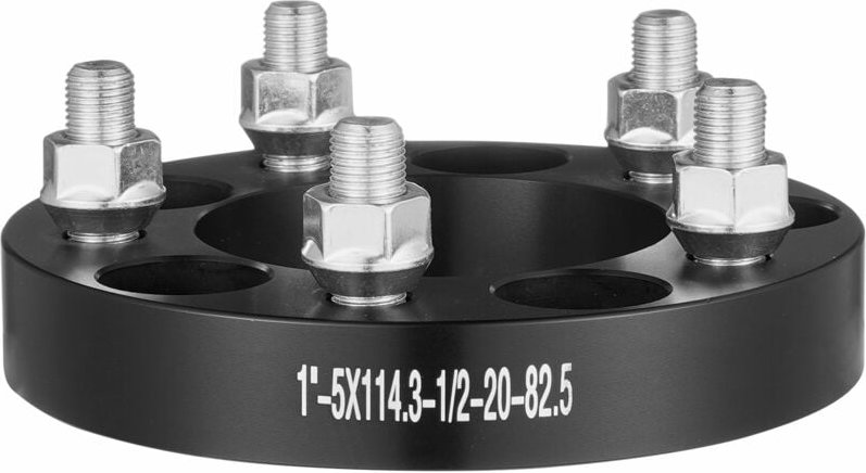 Mophorn 1" 5x4,5" Spurverbreiterungen, 5 geschmiedete Radzentrieradapter, 82,5 mm Bohrung, 1/2"-20 Bolzen, kompatibel mi...