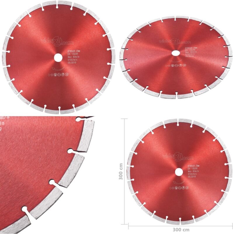 Diamant-Trennscheibe Stahl 300 mm - Diamantscheibe - Diamantscheiben - Home & Living