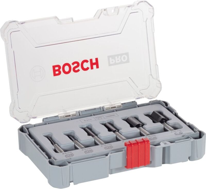Professional 6 tlg Nutfräser Set 8mm Schaft (2607017466) - Bosch