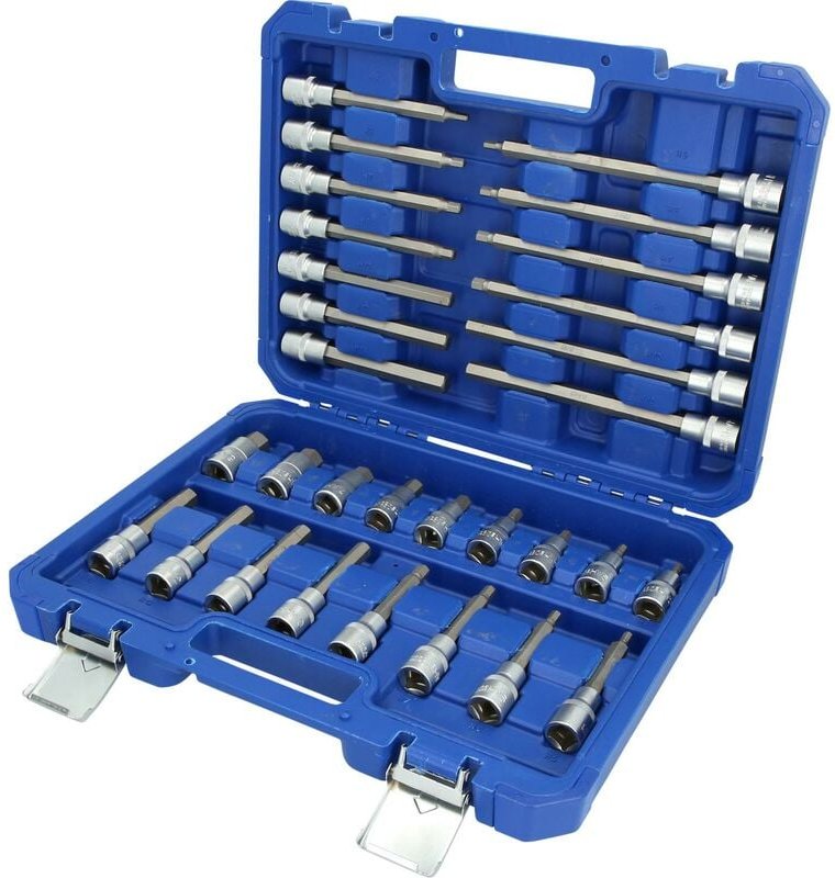 Brilliant Tools - 1/2' Bit-Stecknuss-Satz, 30-tlg, Innensechskant-Profil