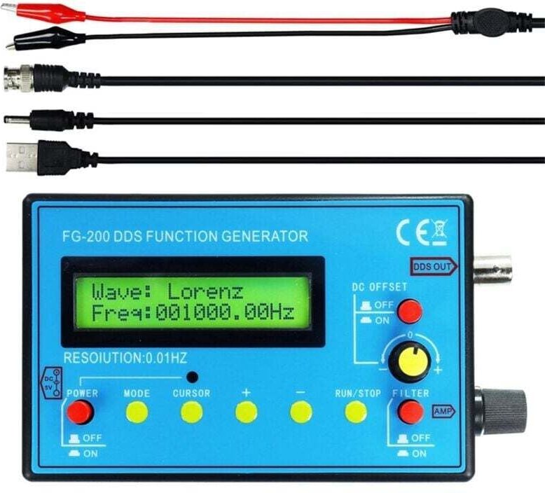 DDS-Signalgenerator FG-200 Modul Frequenz 0,01 Hz bis 500 kHz Ausgang Sinus Rechteck Sägezahn