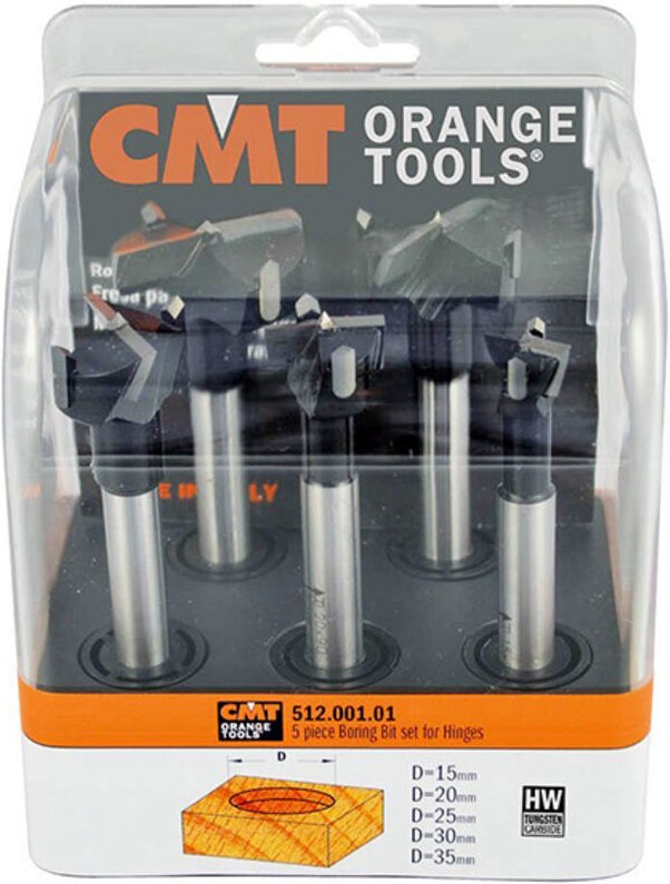 512.001.01 Kunstbohrersatze -5 Stck- Hw S=10x60 D=15/20/25/30/35 L=90 Re