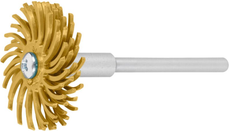 Scotch-Brite Bristle-Brush Typ c⌀ 25 mm Set 24-teilig, Schaft-⌀ 3 mm, rb-zb, Körnung: 80 24 Stk - 3M