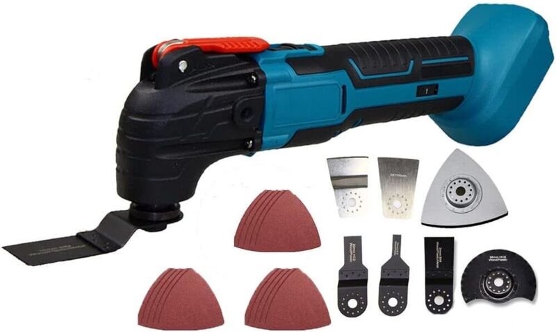 Teetok - Akku-Oszillationswerkzeuge,Multifunktionswerkzeug, variable Drehzahl, mit Zubehör, zum Schneiden, Verschrotten,...