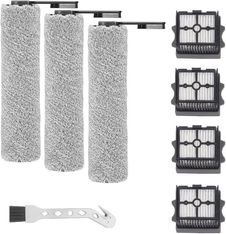 Ersatzbürstenwalze und HEPA-Filter für den Tineco Floor One S5 Combo / S5 Combo Power Kit Nass- und Trockensauger, 3 x B...