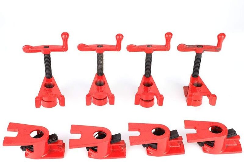 Eosnow Holzbearbeitungsbehälter, Ergonomischer Griff 4 Set -Holz -Metallklemmen -Klemmen für 26,5 mm (metrische) Fadenpf...