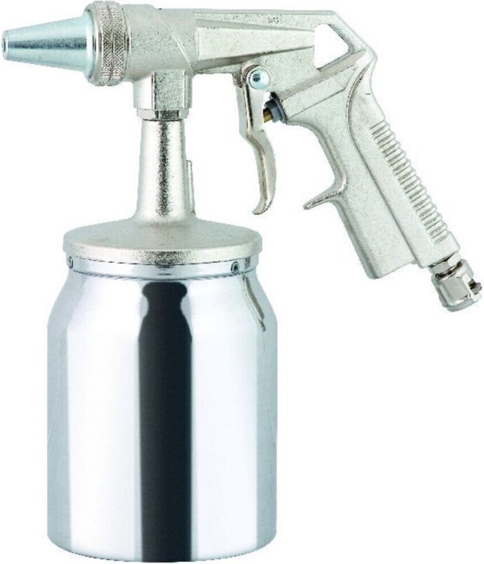 Riegler Sandstrahlpistole mit Saugrohr/Schlauch 1,2m Düse 6 mm, Stecker NW7,2