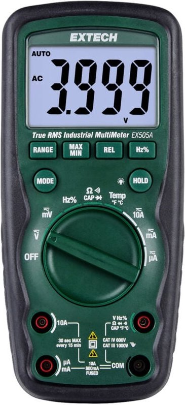 Extech - EX505A Hand-Multimeter digital cat iv 600 v Anzeige (Counts): 6000