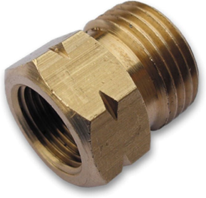 Adapter Reduzierung für Gasflaschen Außengewinde 21,8 mm L / Innengewinde 3/8" L