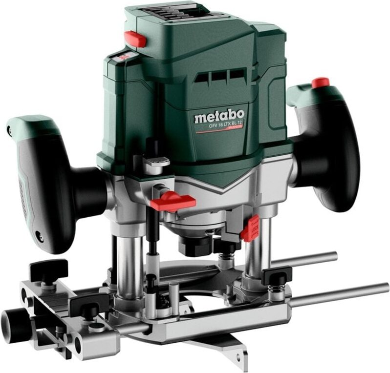 Metabo - Akku-Oberfräse ofv 18 ltx bl 12, incl. Zubehör, Spannzangen Zoll x