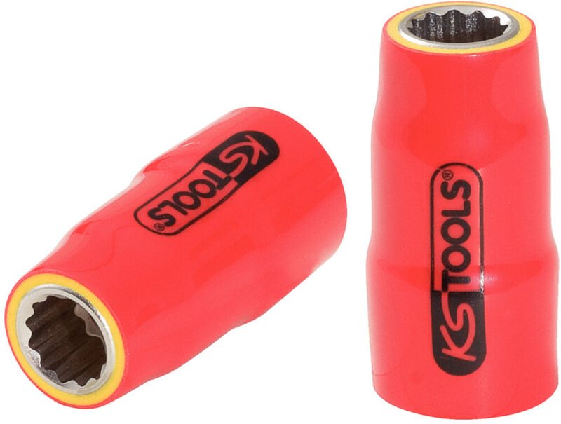 Ks Tools 3/8 Stecknuss mit Schutzisolierung, 18 mm