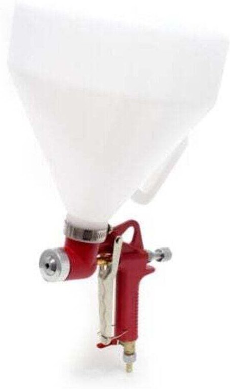 Pneumatische Spritzpistole mit 6-Liter-Eimer und 3 Düsen zum Spritzen von Putz, Zement, Mehrzweck-Baubeschichtungen, Sch...