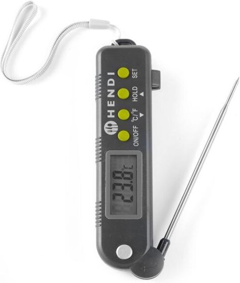 Thumbnail - Hendi - Thermometer mit einklappbarer Sonde, 160x40x(H)25mm