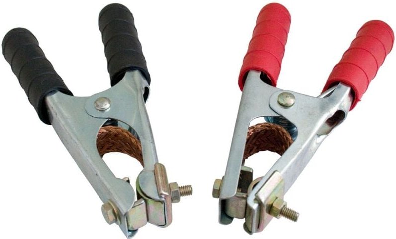 ELMAG Polklemmen-Set je 1x rot + schwarz, 600 A, L= 165 mm - SB