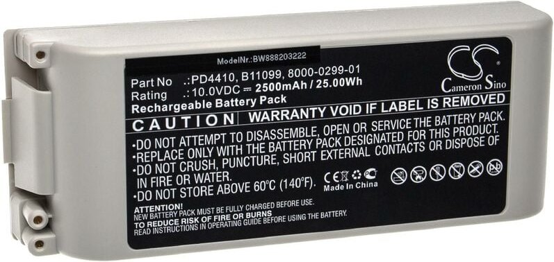 Akku kompatibel mit zoll Defibrillator NTP2, E-Serie, M-Serie (cct), m Series Medizintechnik (2500mAh, 10V, Sealed Lead ...