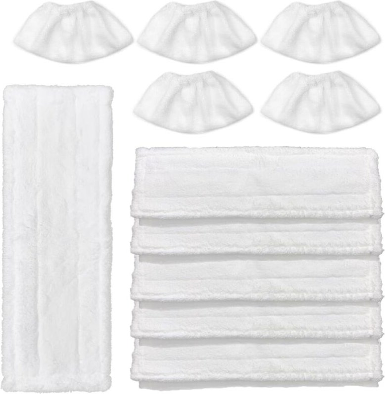 10 Mikrofasertücher für Kärcher Easyfix SC2/SC3/SC4 – Ersatztücher für Dampfreiniger, kratzfeste Kärcher Dampfreinigungs...