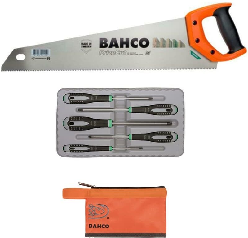 Thumbnail - Bahco - Fuchsschwanz 475mm PrizeCut Universal set + torx Schraubendrehersatz 5tlg