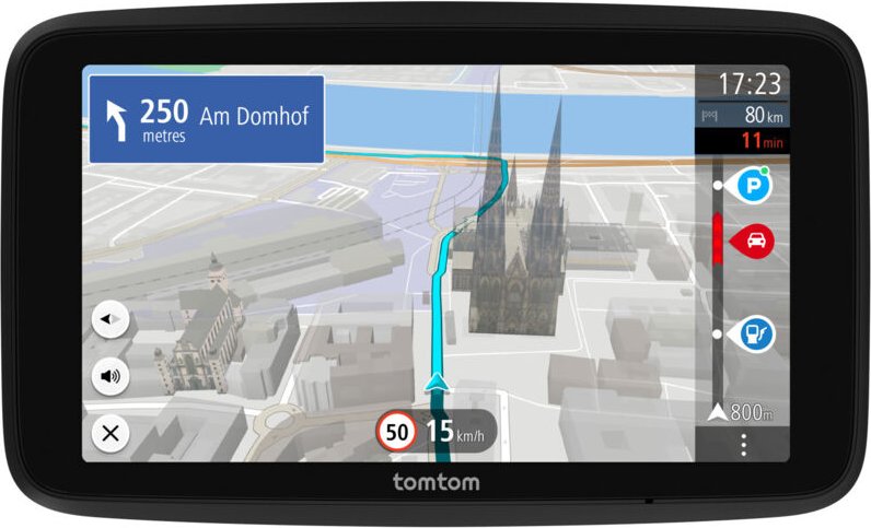 TomTom GO Navigationssystem Tragbar / Fixiert 15,2 cm (6") Touchscreen 270 g Schwarz