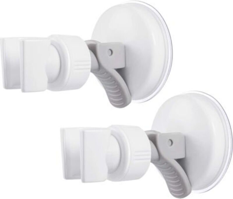 Verstellbarer Duschkopfhalter mit Saugnapf, Brausehalterung, universaler Befestigungshalter aus ABS-Kunststoff, verchrom...