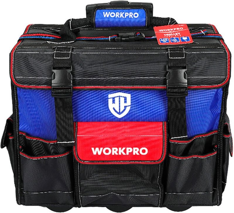 Stabile Werkzeugtasche mit Rollen, 46 x 27 x 40 cm