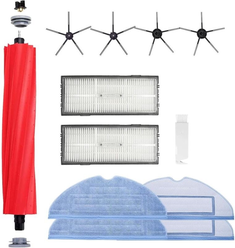 Staubsauger-Ersatzteil-Set Ersatzteile für Roborock S7MaxV, S7, S7Plus, S7, T7S, T7S Plus Zubehör-Kits (1 Hauptbürste + ...