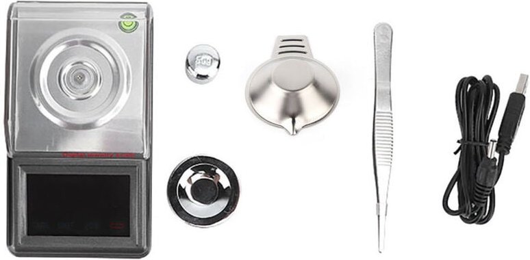 Tragbare Taschenwaage 0,001 g, hochpräzise digitale elektronische Waage, Schmuckwaage