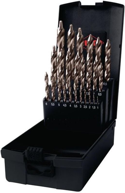Ruko - ultimatecut Spiralbohrer-Satz din 338 Typ flowstep®, HSSE-Co 5 - 25 tlg.