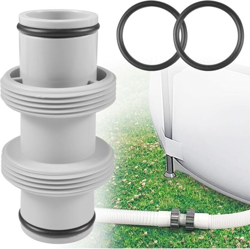 Vtizikl Raccord Tuyau Piscine 38mm,Connecteur de Tuyau de Piscine ,Raccord Tuyau Piscine Intex, Adaptateur de Tuyau de P...