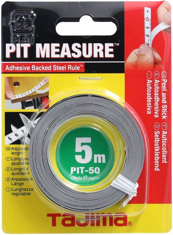 Pit Measure Stahlbandmass 5 M/13 Mm - Tajima
