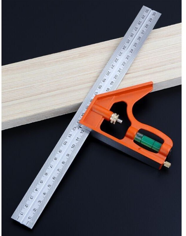 Set mit 2 Kombinationswinkeln 150 mm & 300 mm – Metrische Einheiten – Zwei universelle Kombinationswinkel mit Anschlägen...