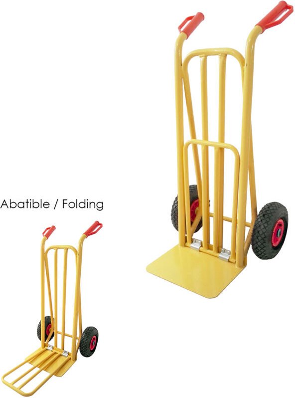 Lagerhaus / Sackkarre mit klappbarer Schaufel Luftreifen Kunststoffreifen