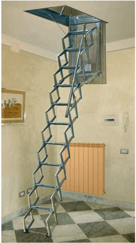 Scala a pantografo 70 x 110 x h 3 mt