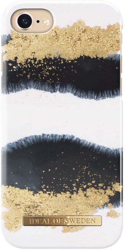 Ideal fashion case fur iphone 6 6s 7 8 - glanzendes lakritze