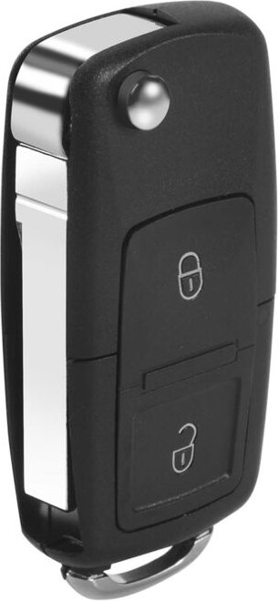 Tlily - 2 Tasten schluessellos Zugang Remote Flip klappbar Auto Schluessel Schluesselanhaenger Huelle Schale und Tastenf...