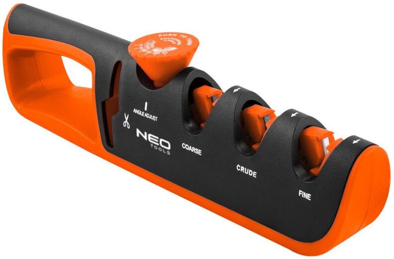 Neo Tools Messer- und Scherenschärfer mit einstellbarem Schleifwinkel