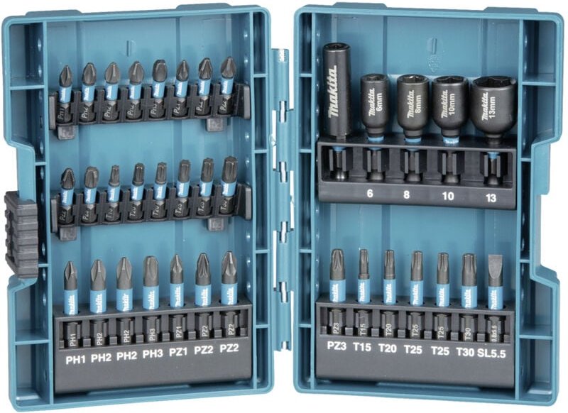 Box-Tipps, langweilige und Sockets wirken sich auf schwarze 35-PC Makita B-66880 aus