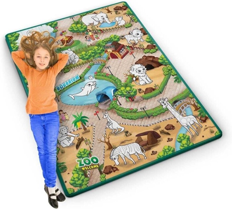 Bunte und flexible zeichenmatte 120 x 90 x 03 cm ricokids rk 344