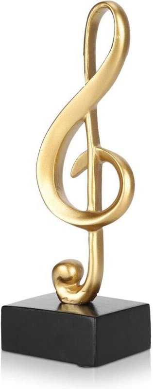 Vtizikl Note de Musique Statue, clé de sol décoration , Note de Musique Sculpture ,Figurine Symbole Ornements, Centre de...