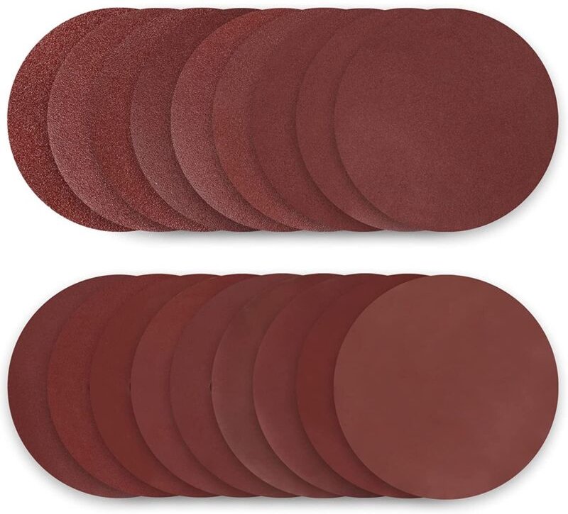 180-mm-Schleifscheiben, 50-teiliges Schleifscheiben-Set, Schleifpapierkörnung 40/60/80/100/120/150/180/240/320/400