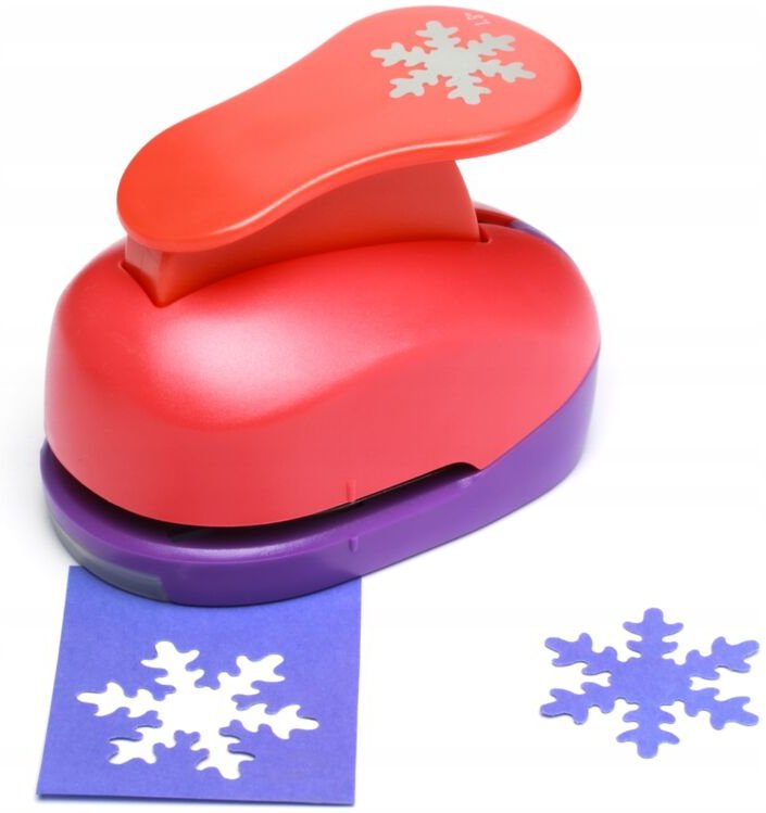 Dekorativer Stempel 3,8 cm 38 mm Schneeflocke 1