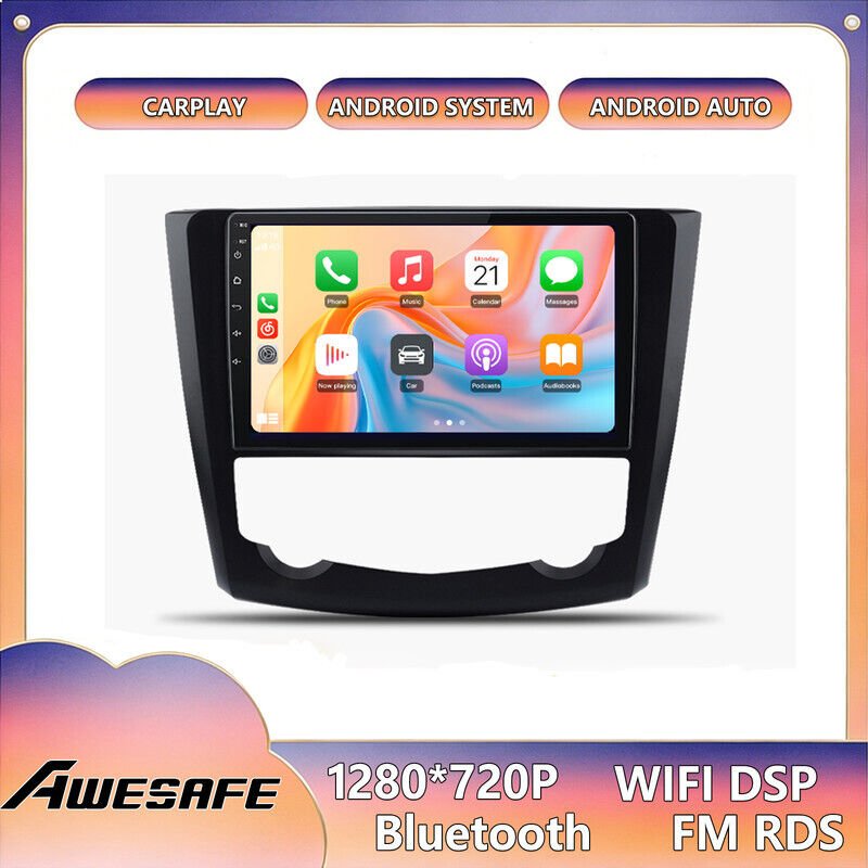 AWESAFE Autoradio Android 13 2GB+64GB für Renault Kadjar (2015-2019) 9'' Bildschirm mit CarPlay GPS Bluetooth Android Au...