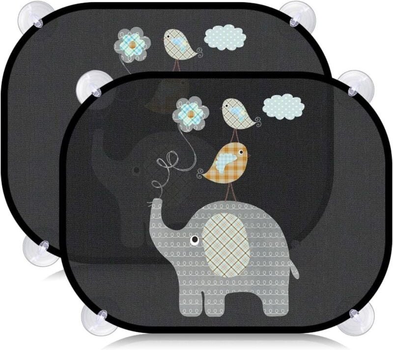 2 Stück Sonnenschutz fürs Babyauto, Sonnenschutz für Kinderautofenster, 98% UV-Schutz, Universal-Sonnenschutz fürs Auto ...